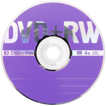 Компакт-диск DVD+RW Data Standard, 4x, 50 шт. туба (цена за 1 упаковку - 50 шт.)