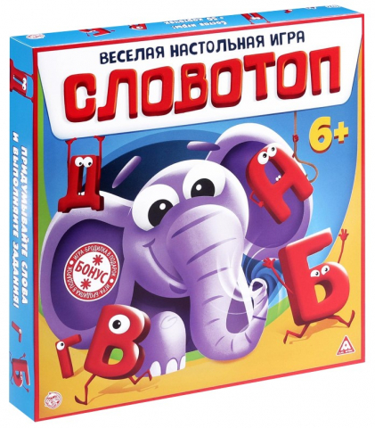 Игра настольная «Словотоп», 50 карт, 6 фишек, игровое поле, 6+