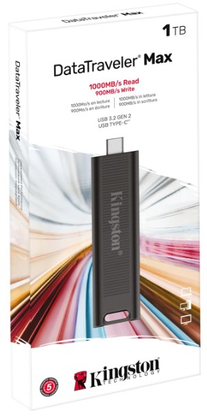 Флэш-накопитель Kingston DataTraveler Max (USB 3.2, Type-C), 1Tb, цвета корпуса ассорти