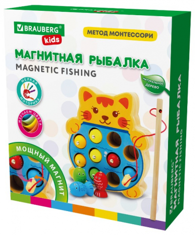 Игра настольная Brauberg Kids «Рыбалка», «Кот», 3+