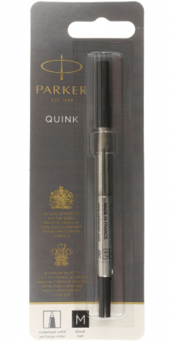 Стержень для роллеров Parker Refill Roller Ball, толщина линии 0,7 мм, M, черный, в блистере