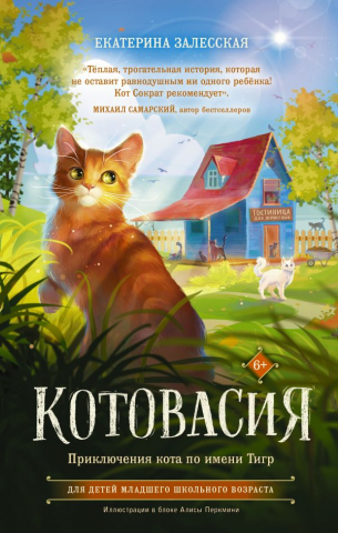 Книга детская «Котовасия. Приключения кота по имени Тигр», 134*207 мм, 224 стр.